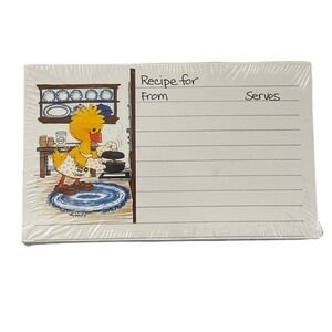 Suzy's Zoo Recipe Cards 20 Count Duck Cooking Kitchen 1980s New Old Stock Vtg